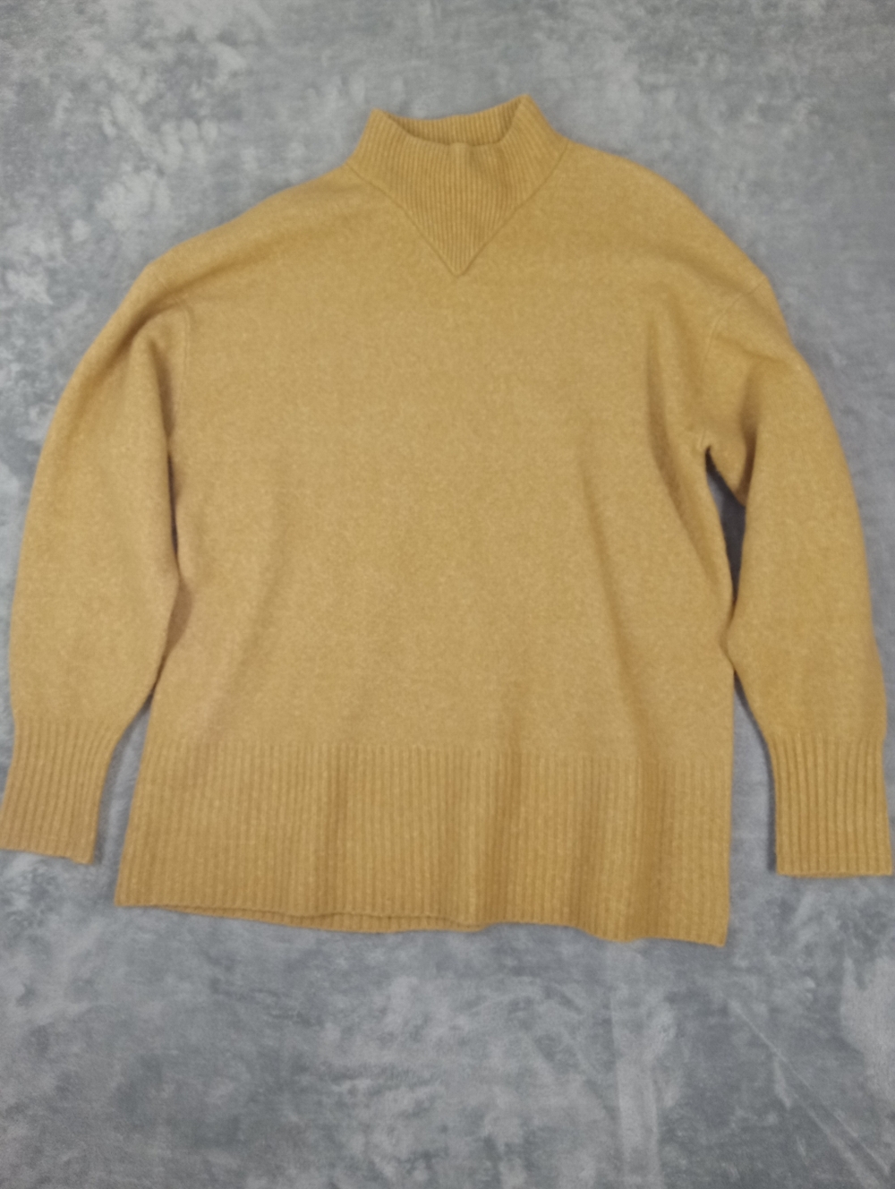 Everlane Women's  Wool Mock Neck Sweater - Mustard Size Small